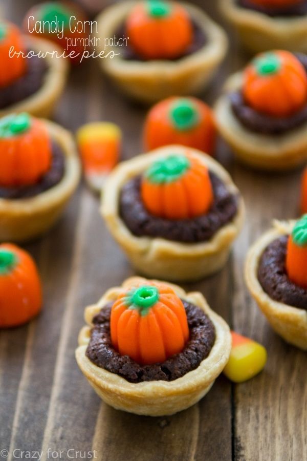 Pumpkin Brownie Mini Pies
