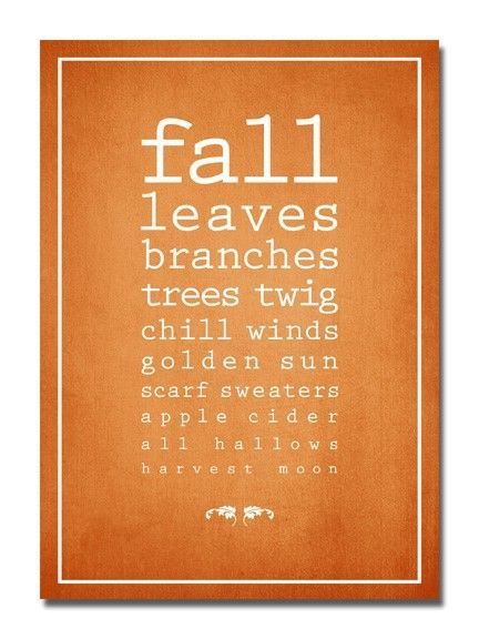 Fall is...