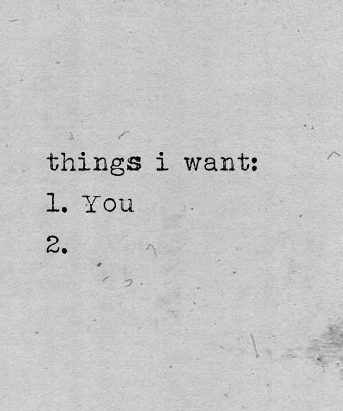 Things I Want Things I Want