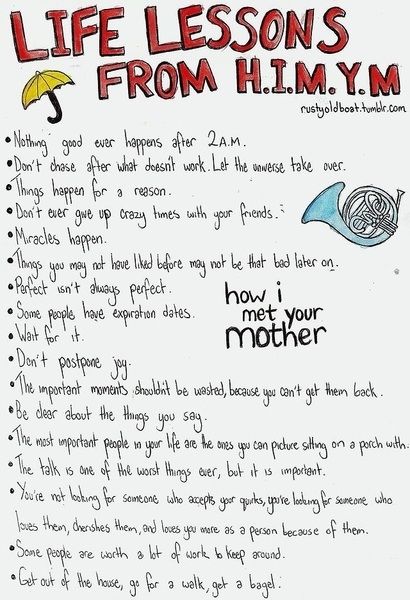Life Lessons from How I Met Your Mother Life Lessons from How I Met Your Mother