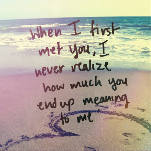 When I First Me You When I First Me You