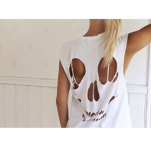 White Skull Shirt
