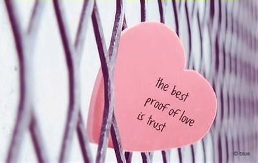 The best proof of live is trust The best proof of live is trust