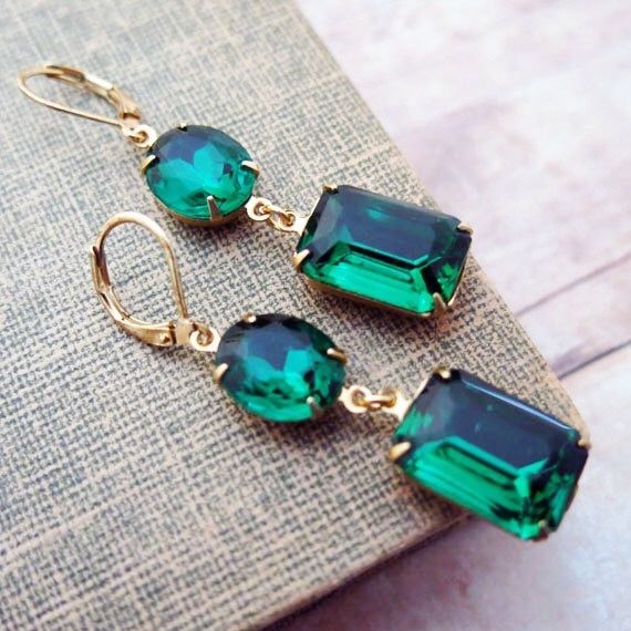 Emerald Earrings Emerald Earrings