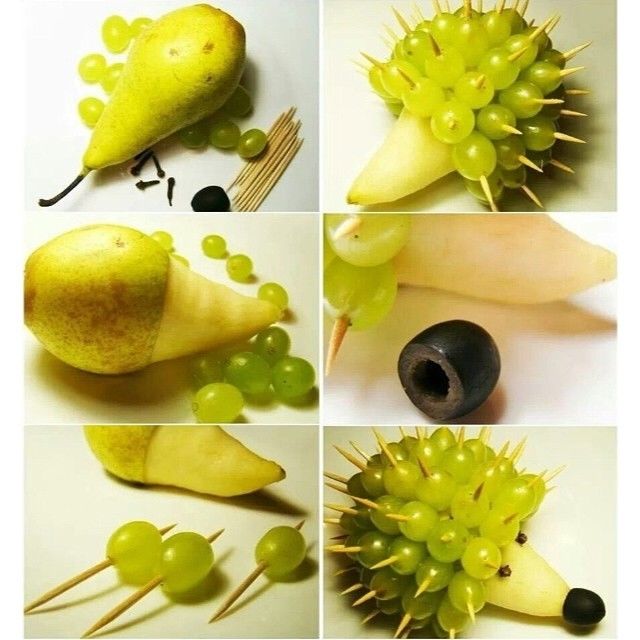 Grape and Pear Hedgehog Grape and Pear Hedgehog
