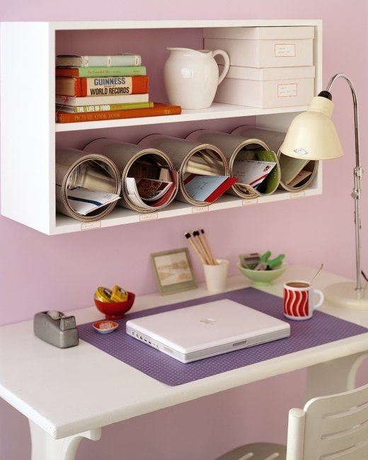 Paint can cubbies
