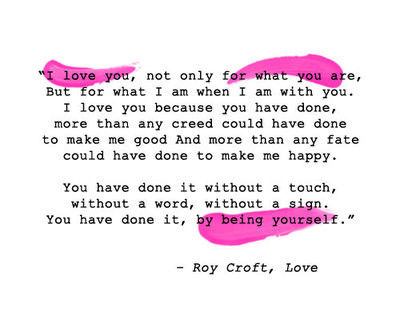 I love you
