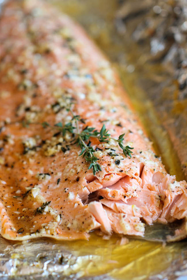 Honey salmon in foil Honey salmon in foil
