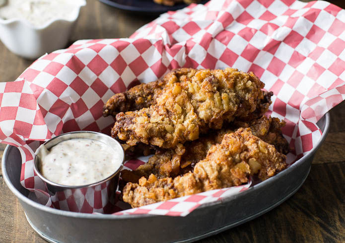 Chicken fried steak fingers Chicken fried steak fingers