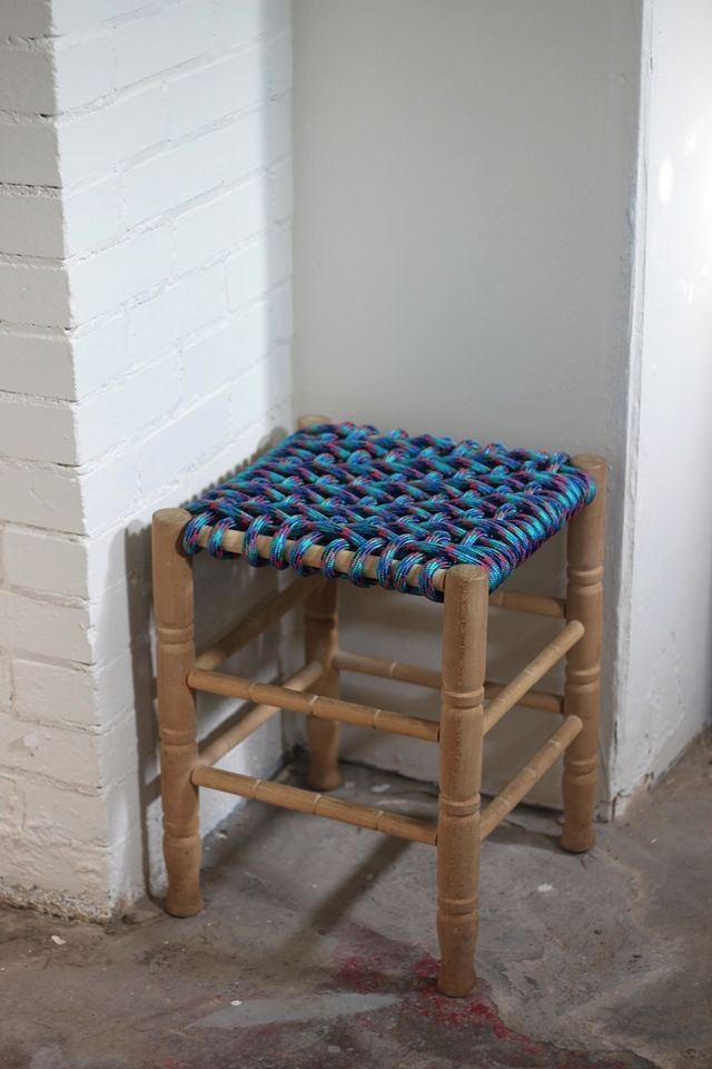DIY Woven Stool