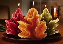 Leaf candles Leaf candles