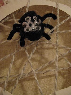 Spider web craft Spider web craft