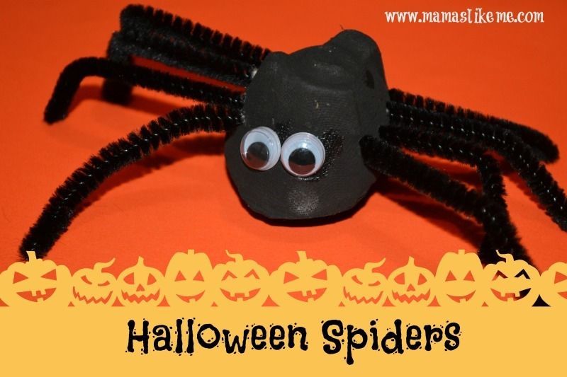 Egg carton halloween spiders Egg carton halloween spiders