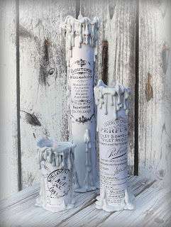 DIY Vintage French Graphics Paper Towel Roll Candles DIY Vintage French Graphics Paper Towel Roll Candles