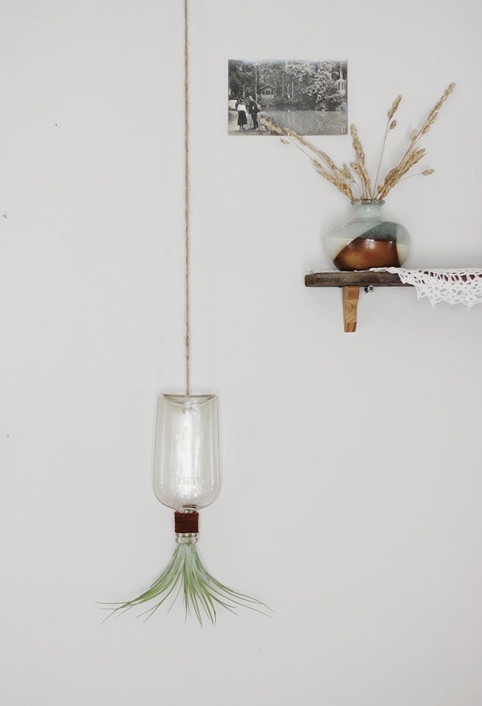 DIY Hanging Bottle Vase