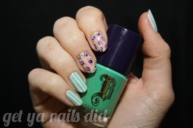 Floral pinstripes