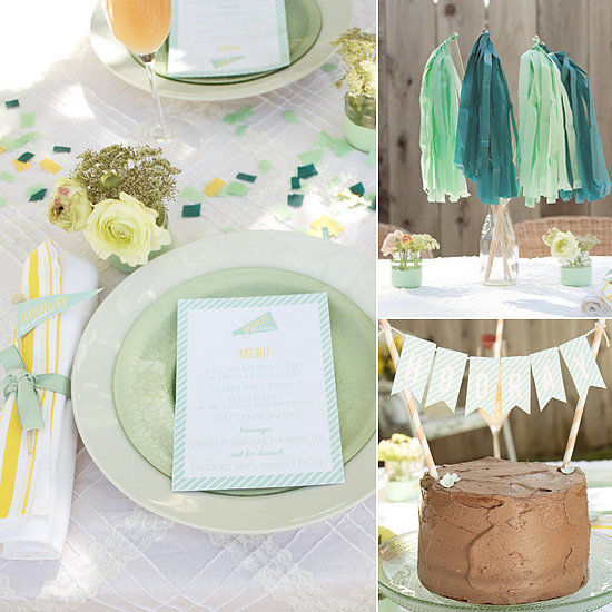 Mint baby shower Mint baby shower