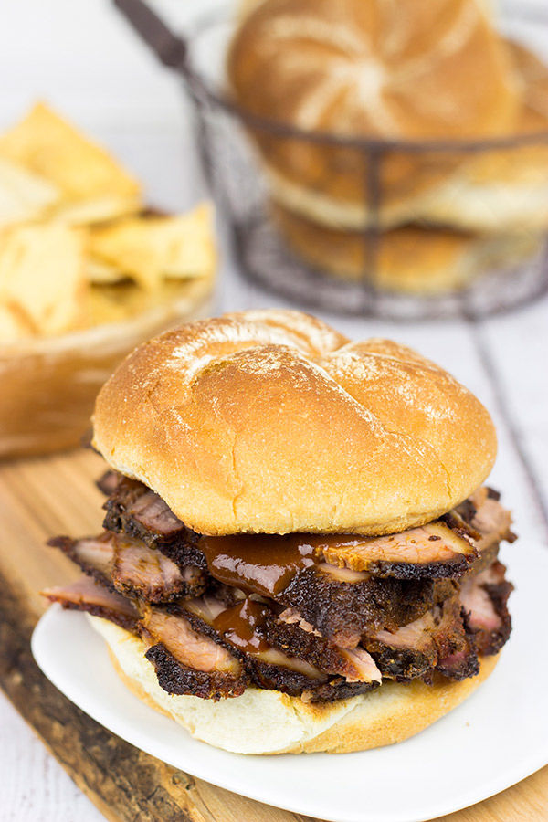 Smoked brisket sandwich Smoked brisket sandwich