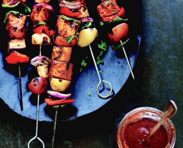 Vegetable and tofu kebabs recipe Vegetable and tofu kebabs recipe