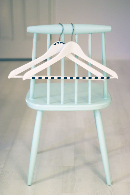 Colored tape hanger decor Colored tape hanger decor