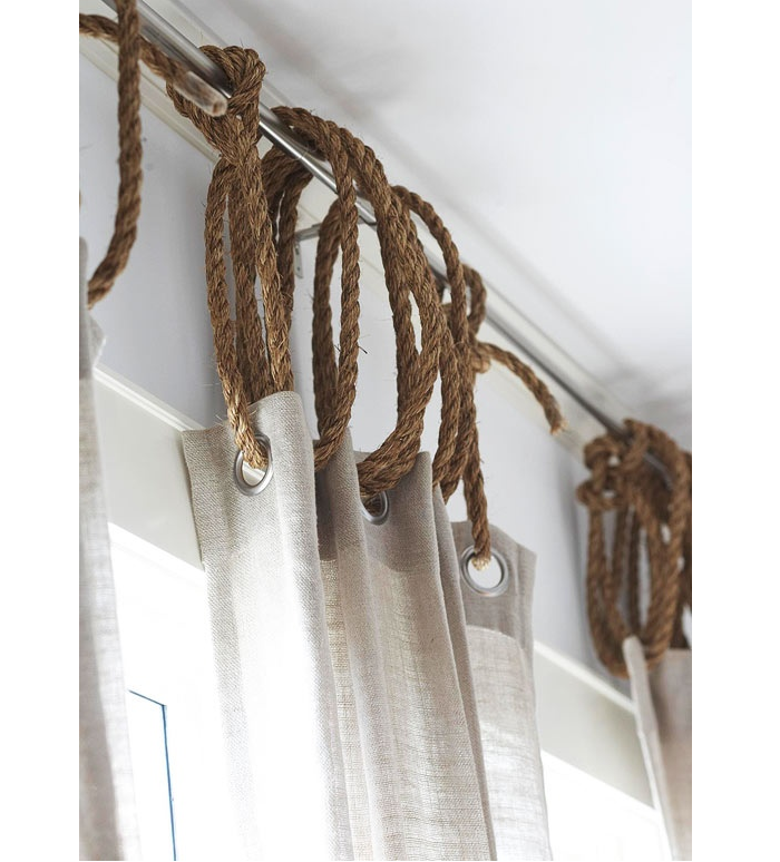 DIY Rope as curtain ring DIY Rope as curtain ring
