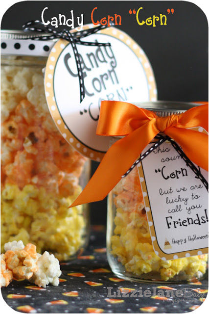 Candy corn popcorn