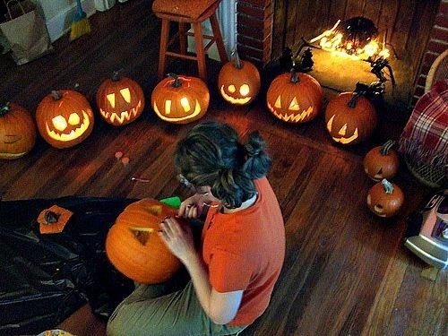 Making jack o lanterns