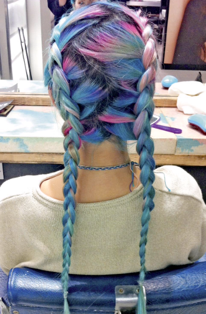 Colorful Braided Hair