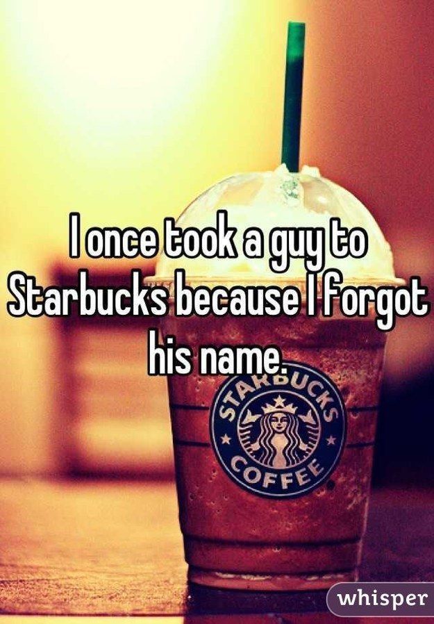 I once took a guy to starbucks
