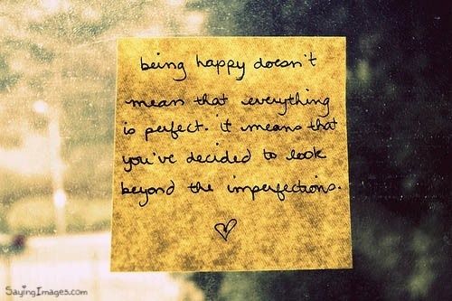 Being happy