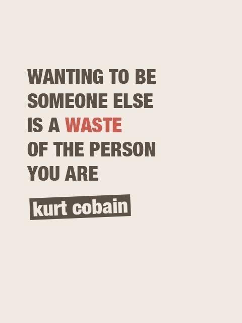 Wanting to be someone else Wanting to be someone else