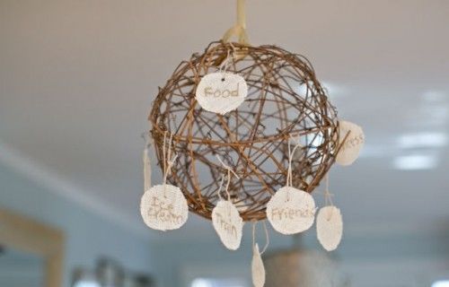 Rustic DIY Thanksgiving Gratitude Sphere Rustic DIY Thanksgiving Gratitude Sphere
