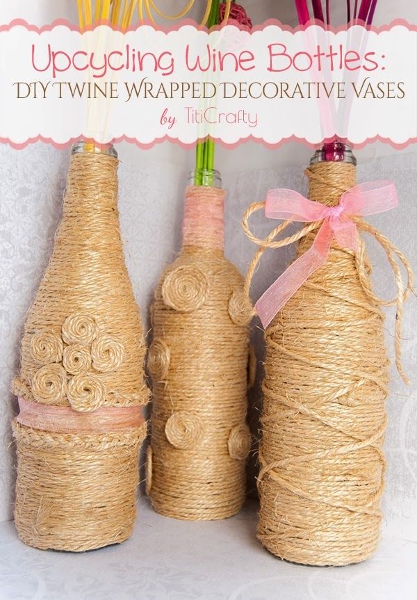 Upcycling wine bottles