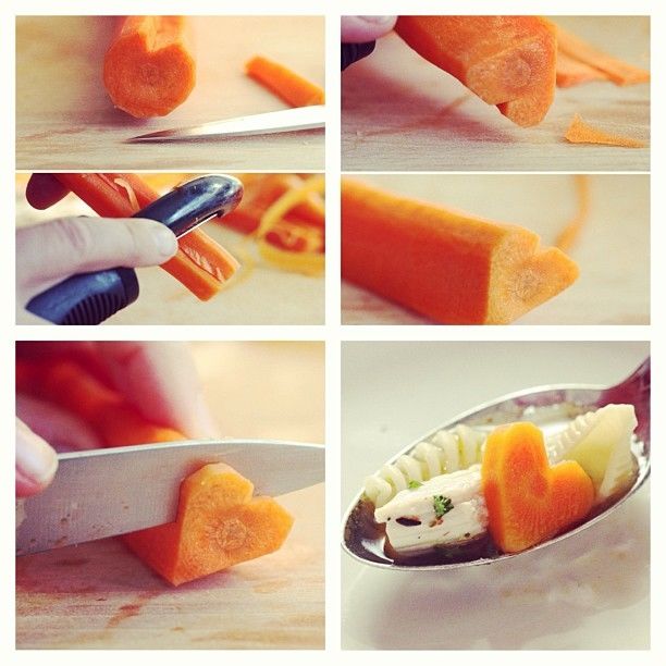 DIY Heart Carrots DIY Heart Carrots