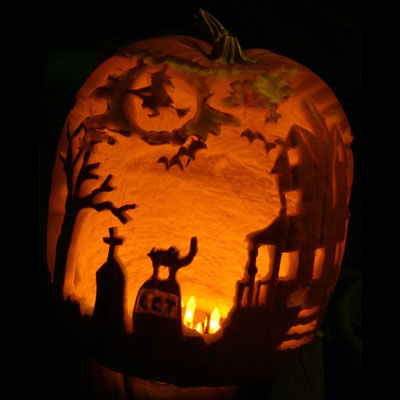 Halloween Carved Pumpkin