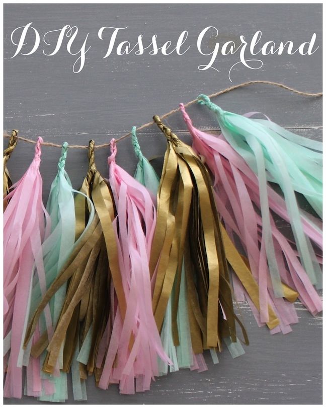 DIY Tassel Garland DIY Tassel Garland