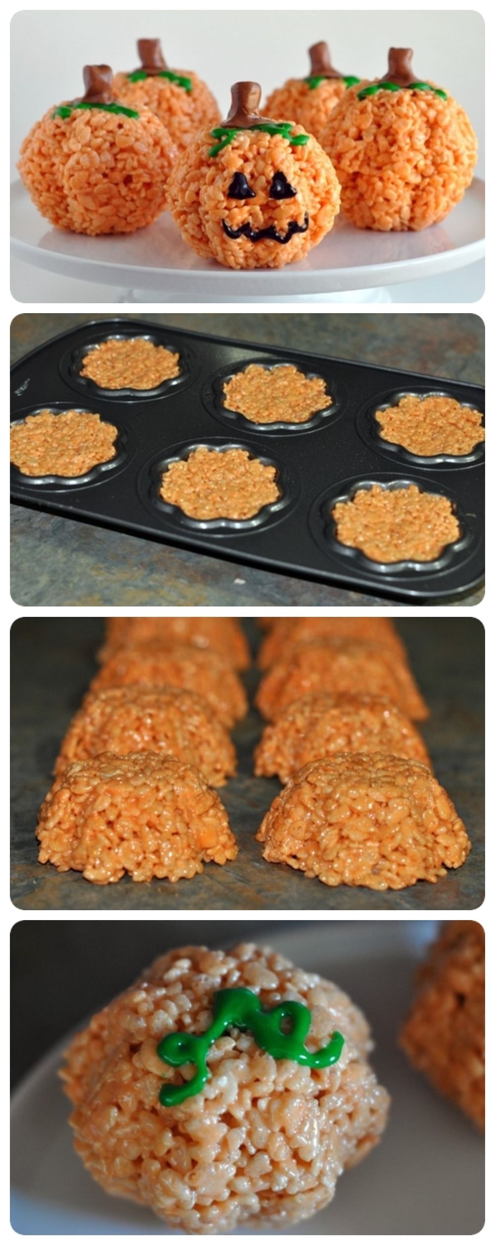 Jack O Lantern Rice Krispie Treats Jack O Lantern Rice Krispie Treats