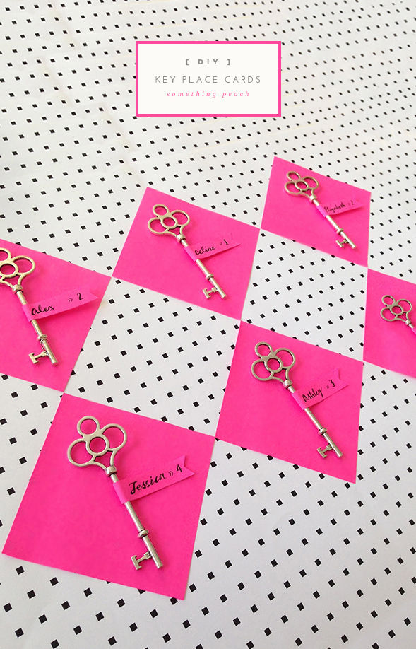 DIY Key Placecards