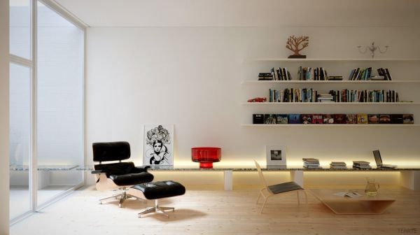 Rendered Minimalist Space Rendered Minimalist Space