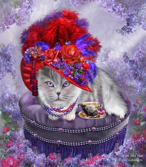 Cat in a Red Hat by Carol Cavalaris