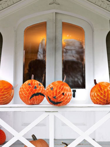 Paper jack o lanterns