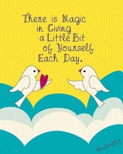 Magic is in the giving