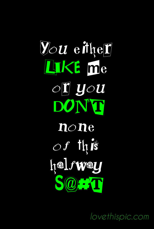 You either You either