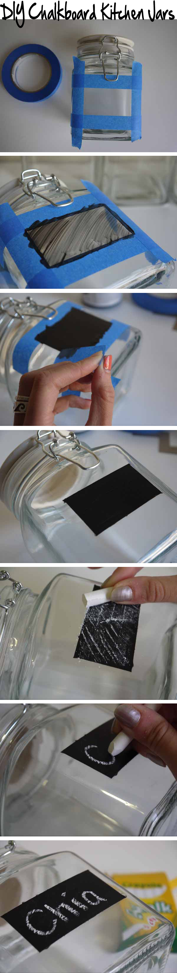 DIY Chalkboard Kitchen Jars
