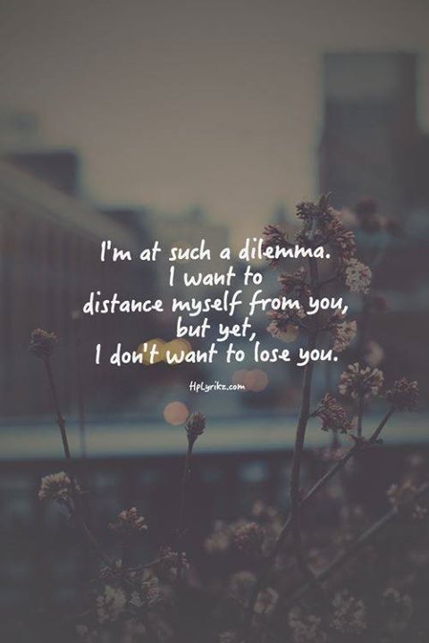 I'm in such a dilemma