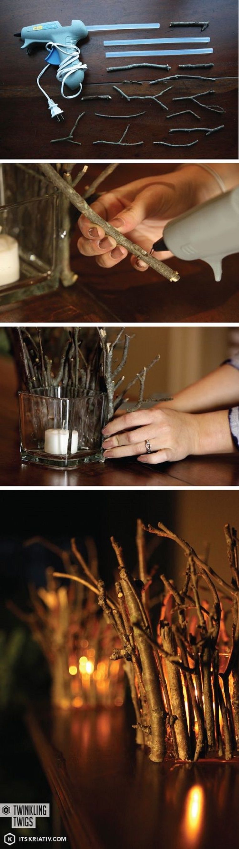 DIY Stick Candles