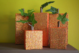 Glitter pumpkin patch