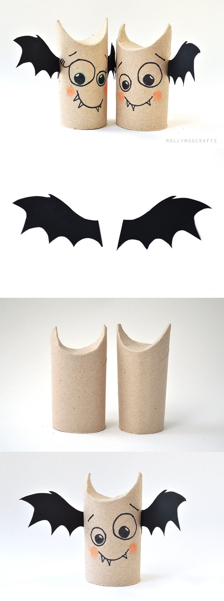 DIY Toilet Roll Bats