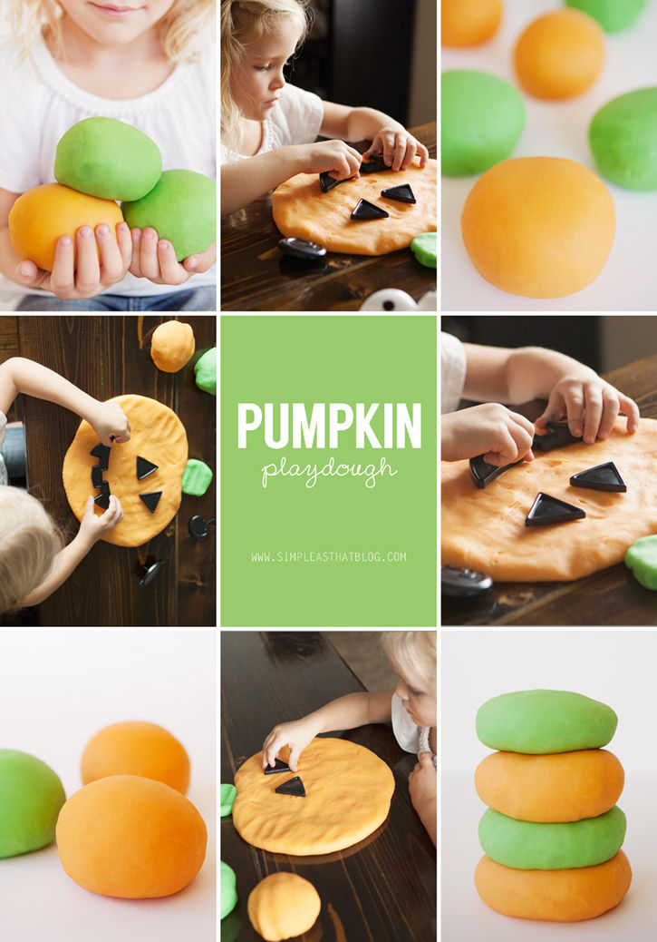 DIY Pumpkin Playdough