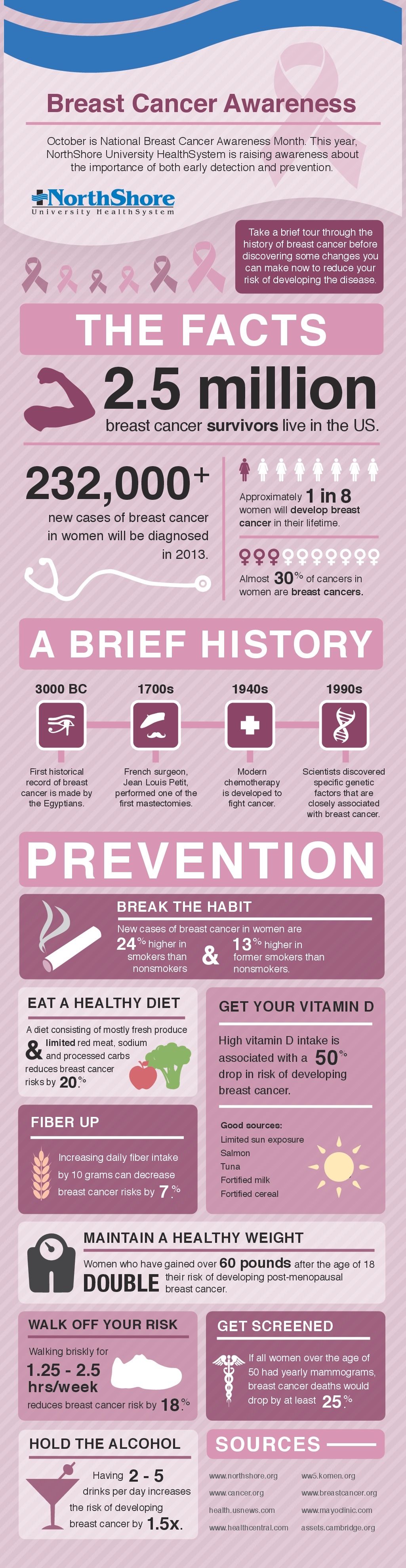 Breast Cancer Awareness Infograpic Breast Cancer Awareness Infograpic